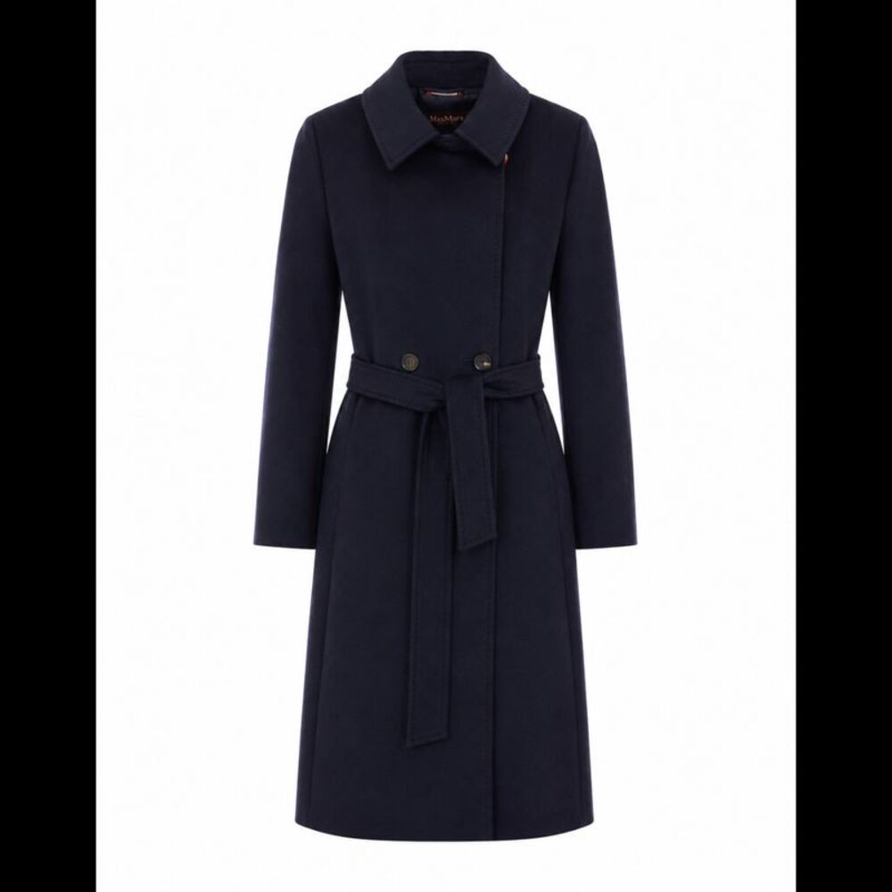 Max Mara Studio Women Bcollag Wool Double-Breasted Coat